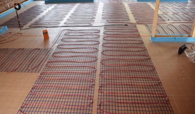 Insallation plancher chauffant hydraulique à Lubersac